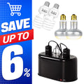 100W Basking Spot Light & 26W UVA UVB Bulb Combo Pack P793343