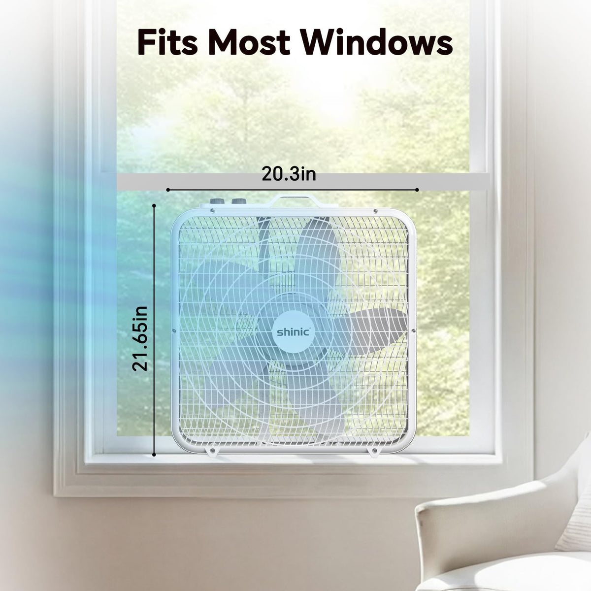 20" Box Fan with Thermostat G925424