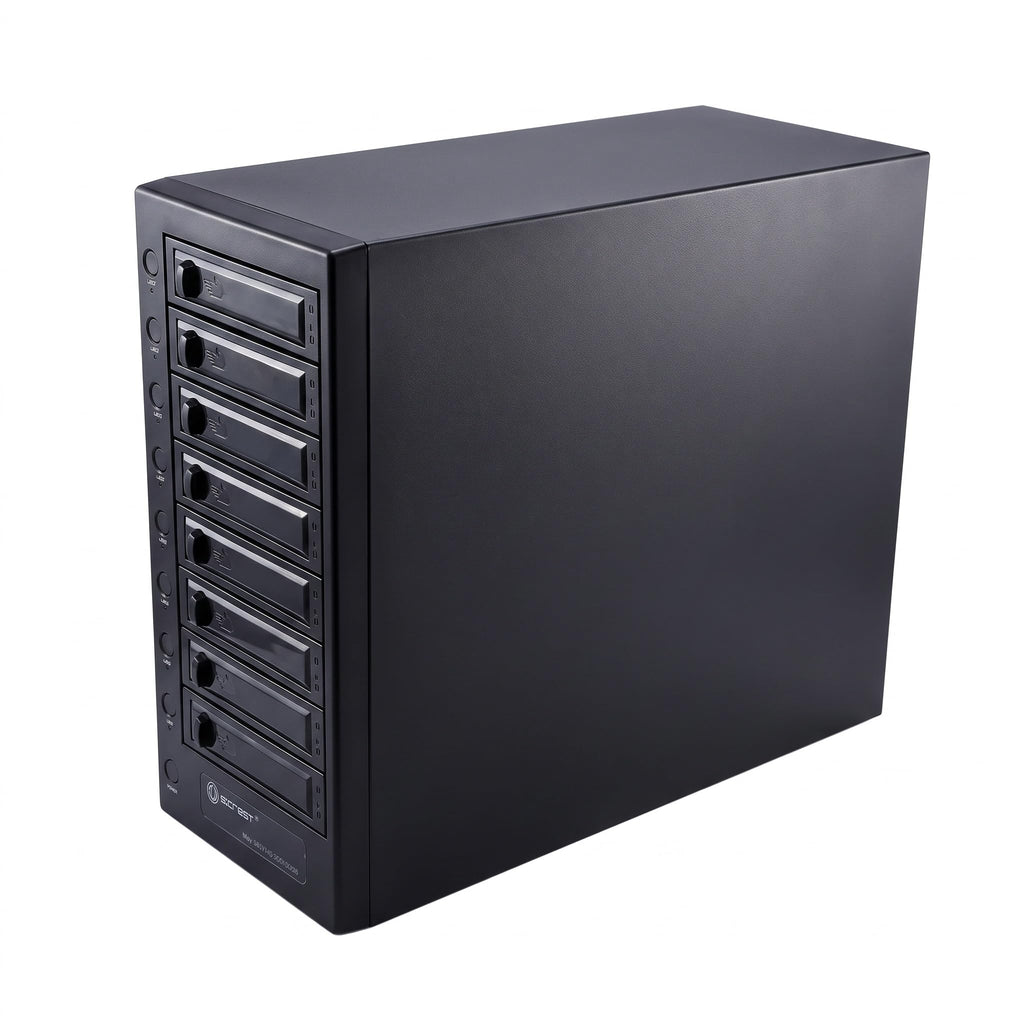 USB 4.0 40Gbps Type-C 8 Bay 2.5 Inch and 3.5 Inch SATA Hard Drive Enclosure D296668