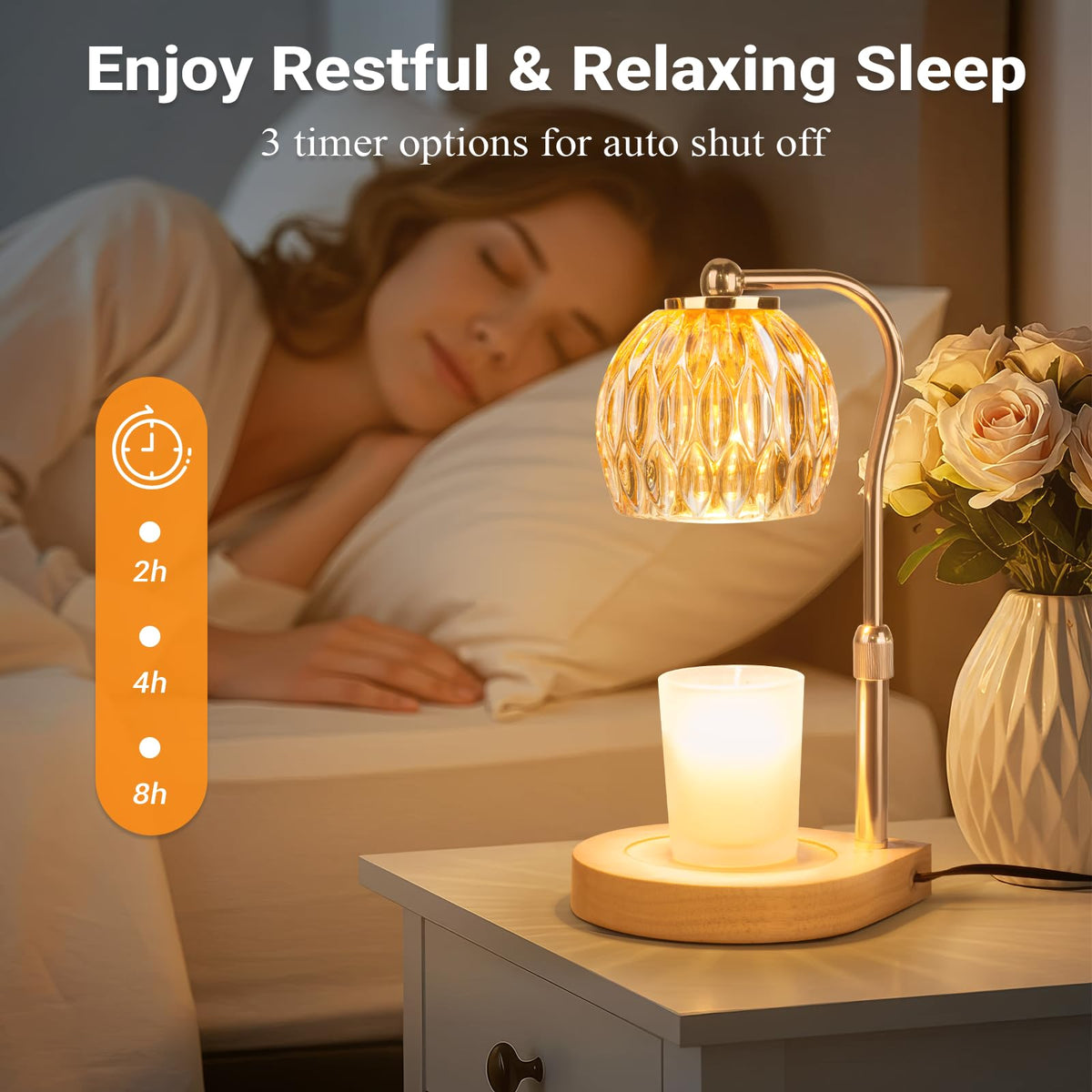 Candle Warmer Lamp with Timer and Dimmer L399