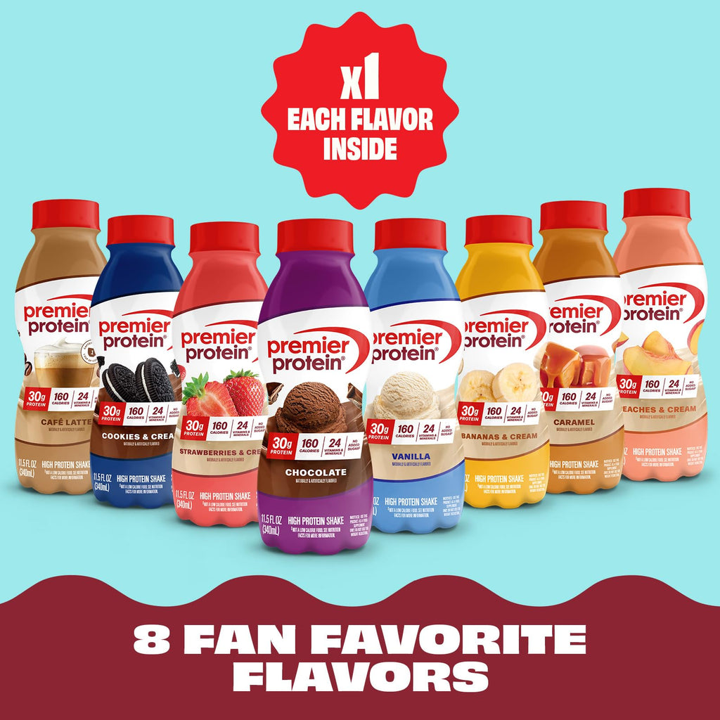 30g High Protein Shake 8 Flavor Variety Pack S74186