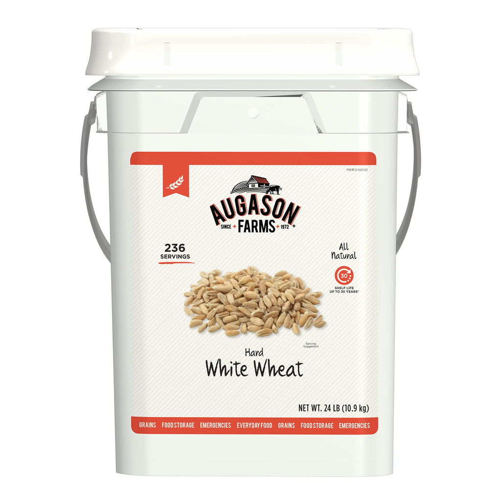 Hard White Wheat Emergency Food Storage 24 Pound Pail G71632