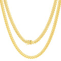10k Yellow Gold Cuban Link Chain Necklace X34706