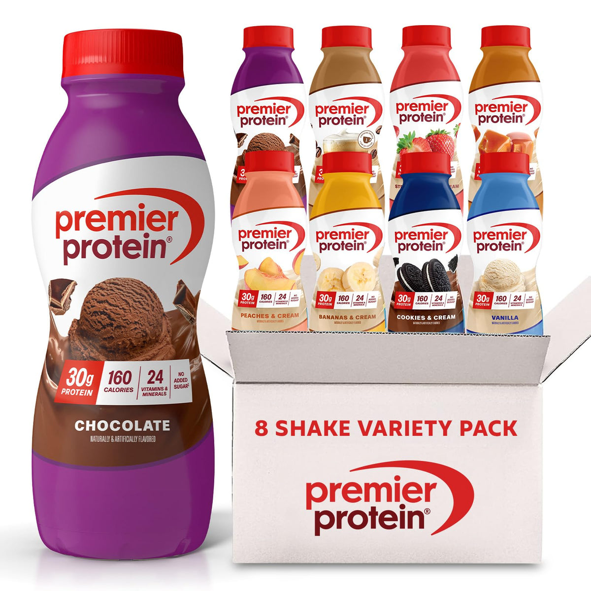 30g High Protein Shake 8 Flavor Variety Pack S74186