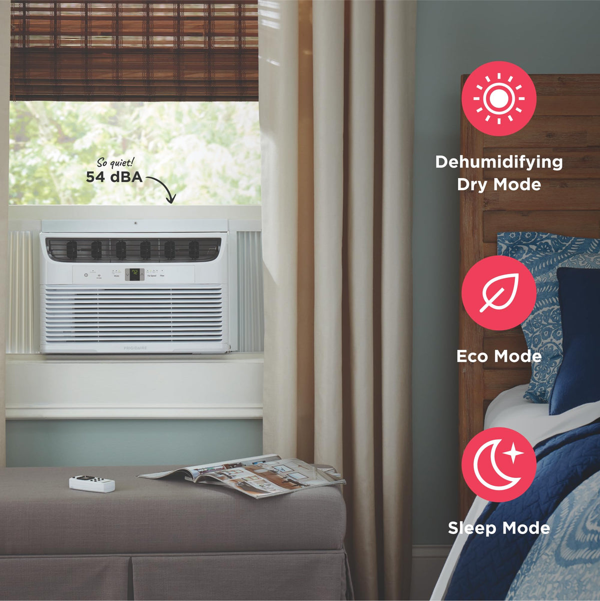 8,000 BTU White Window Air Conditioner with Remote Control W4630