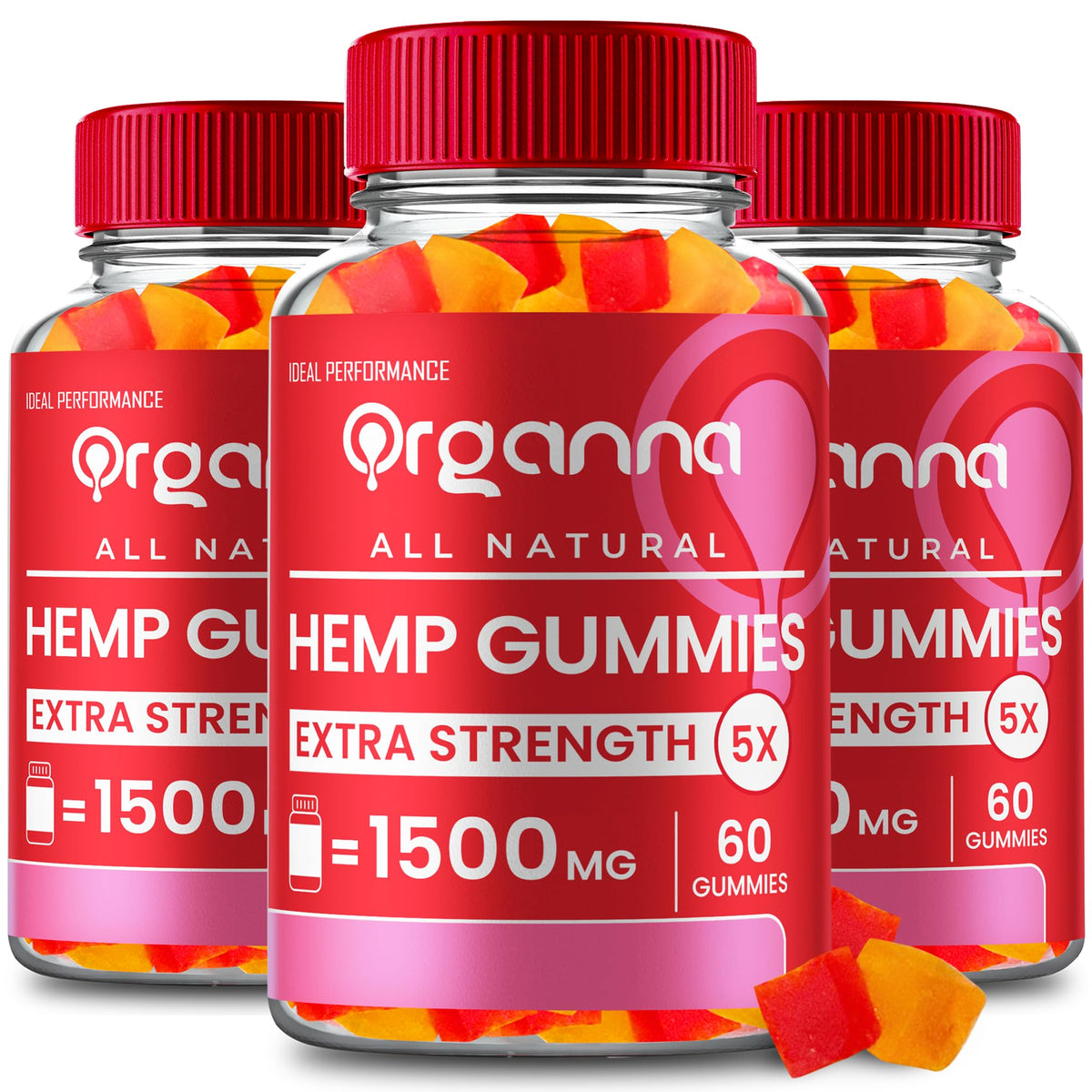 All Natural Full Spectrum Gummies 3 Pack J408