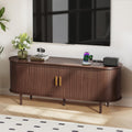 55 Inch Mid Century Modern TV Stand with Power Outlet and Adjustable Shelves W52472