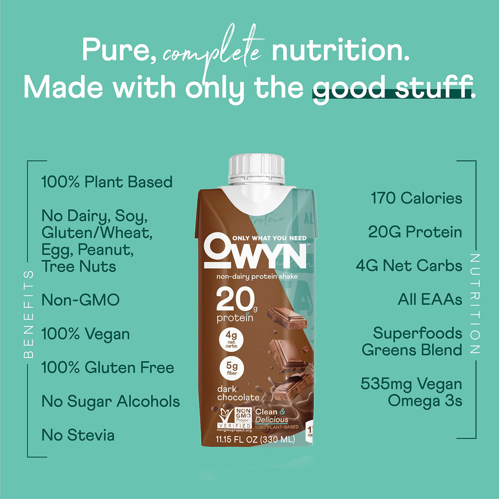 20g Vegan Protein Shake with Prebiotics, 12 Pack G746