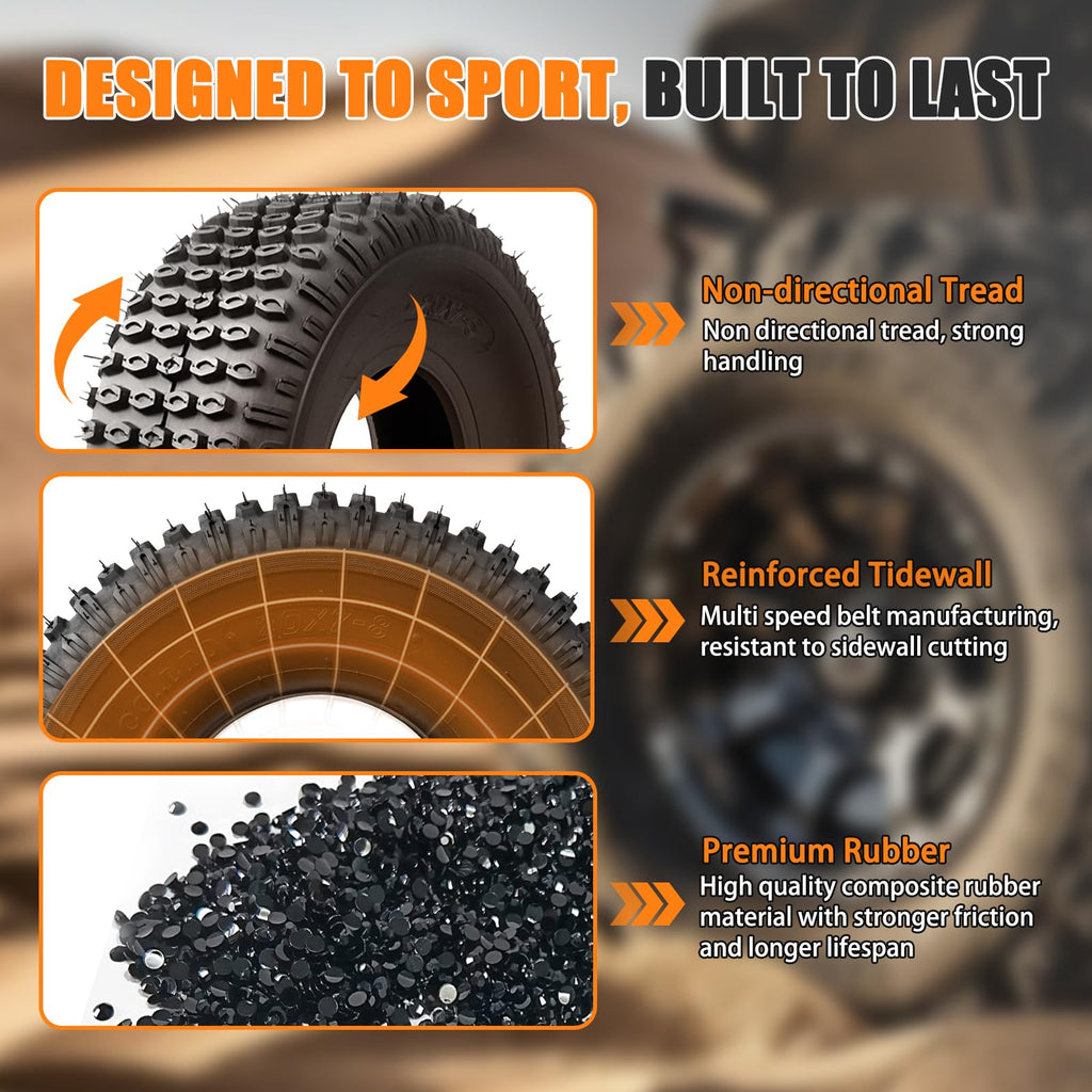20x7-8 All Terrain ATV Tires Set of 2 H989