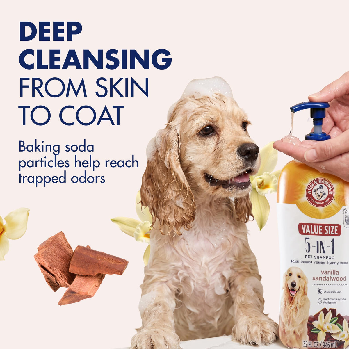 Vanilla Sandalwood Dog Shampoo 32 Fl Oz D883179