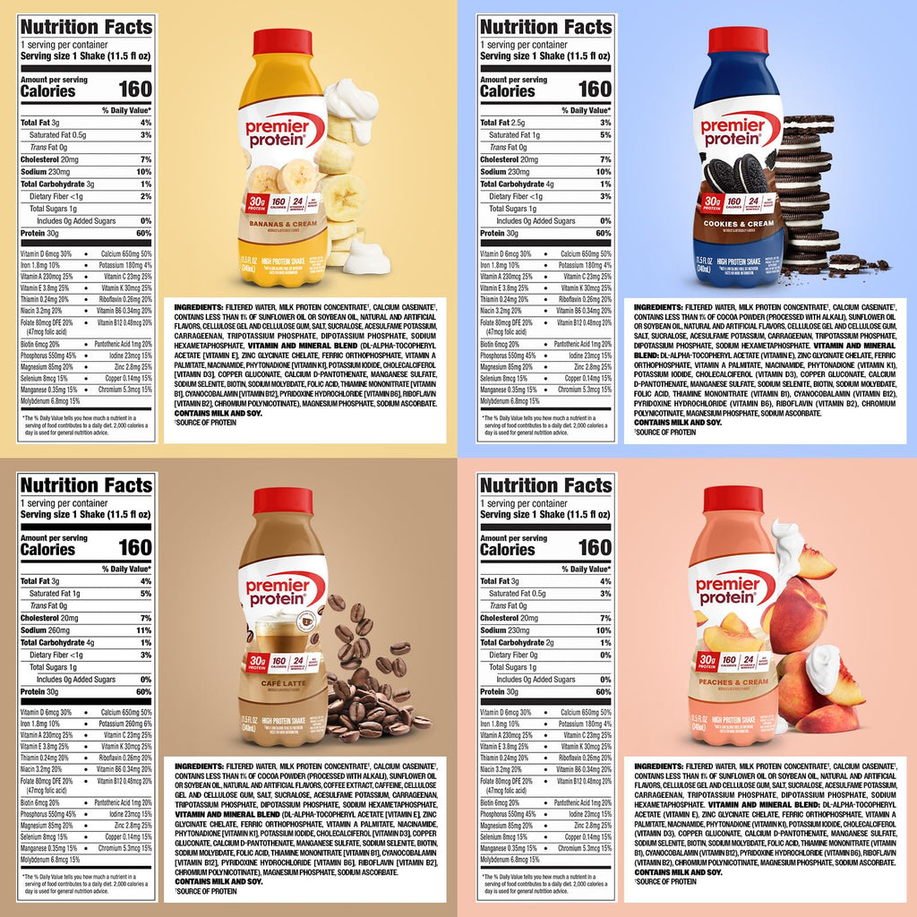 30g High Protein Shake 8 Flavor Variety Pack S74186
