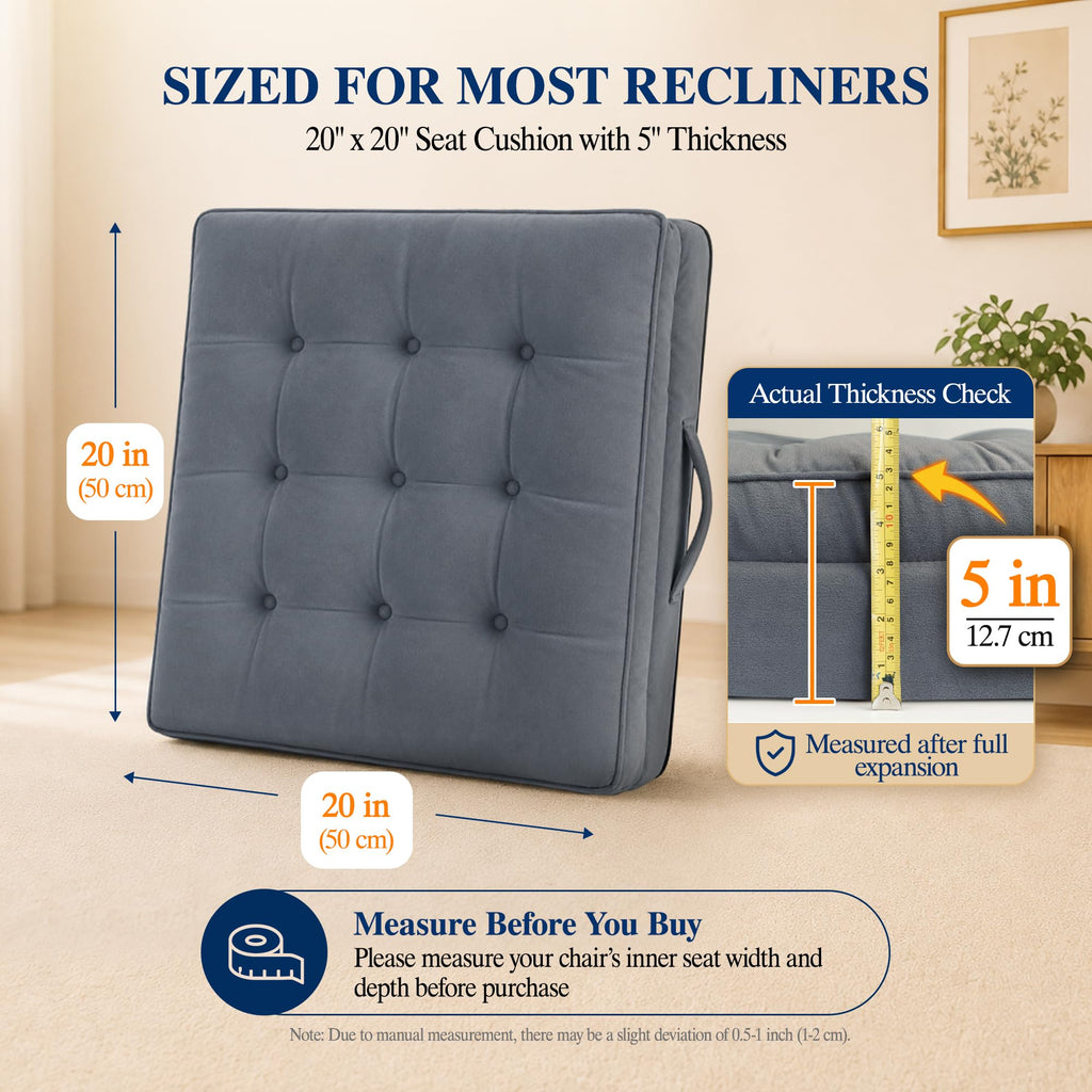 20x20x5 Recliner Seat Cushion Y1312