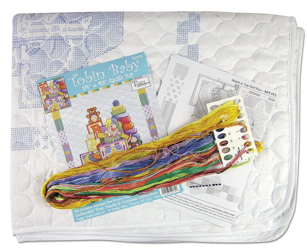 Baby Quilt Cross Stitch Kit, 34"x43" N679288