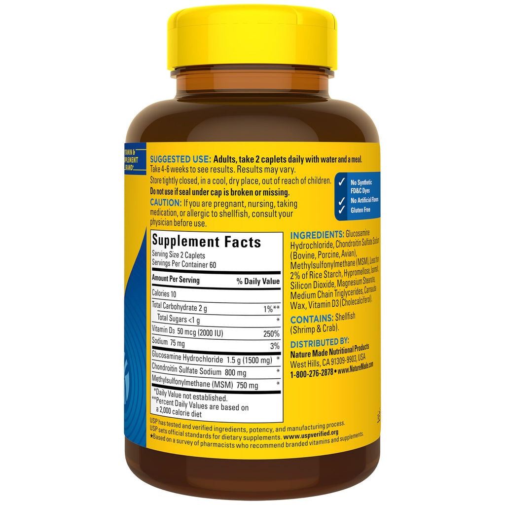Glucosamine Chondroitin Complex with MSM 120 Caplets F7369