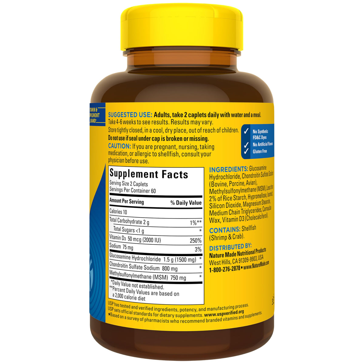 Glucosamine Chondroitin Complex with MSM 120 Caplets F7369