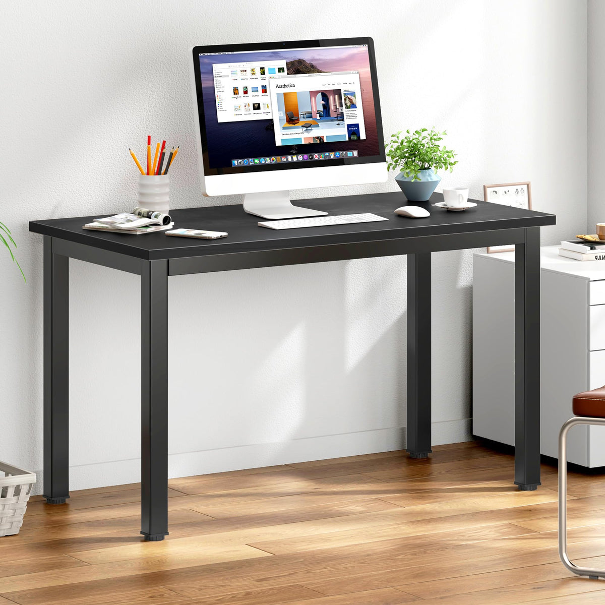 39 inches Black Computer Desk I66683