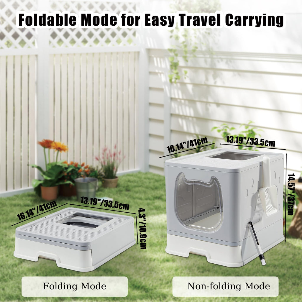 Covered Litter Box with Lid and Scooper Y540