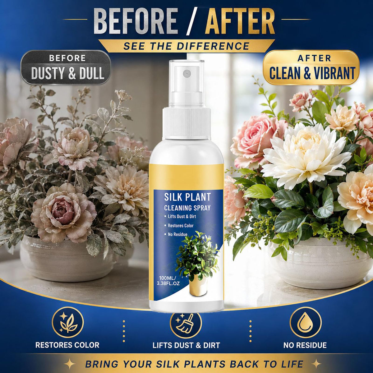 Artificial Flower Cleaning Spray, 9PCS Y5740