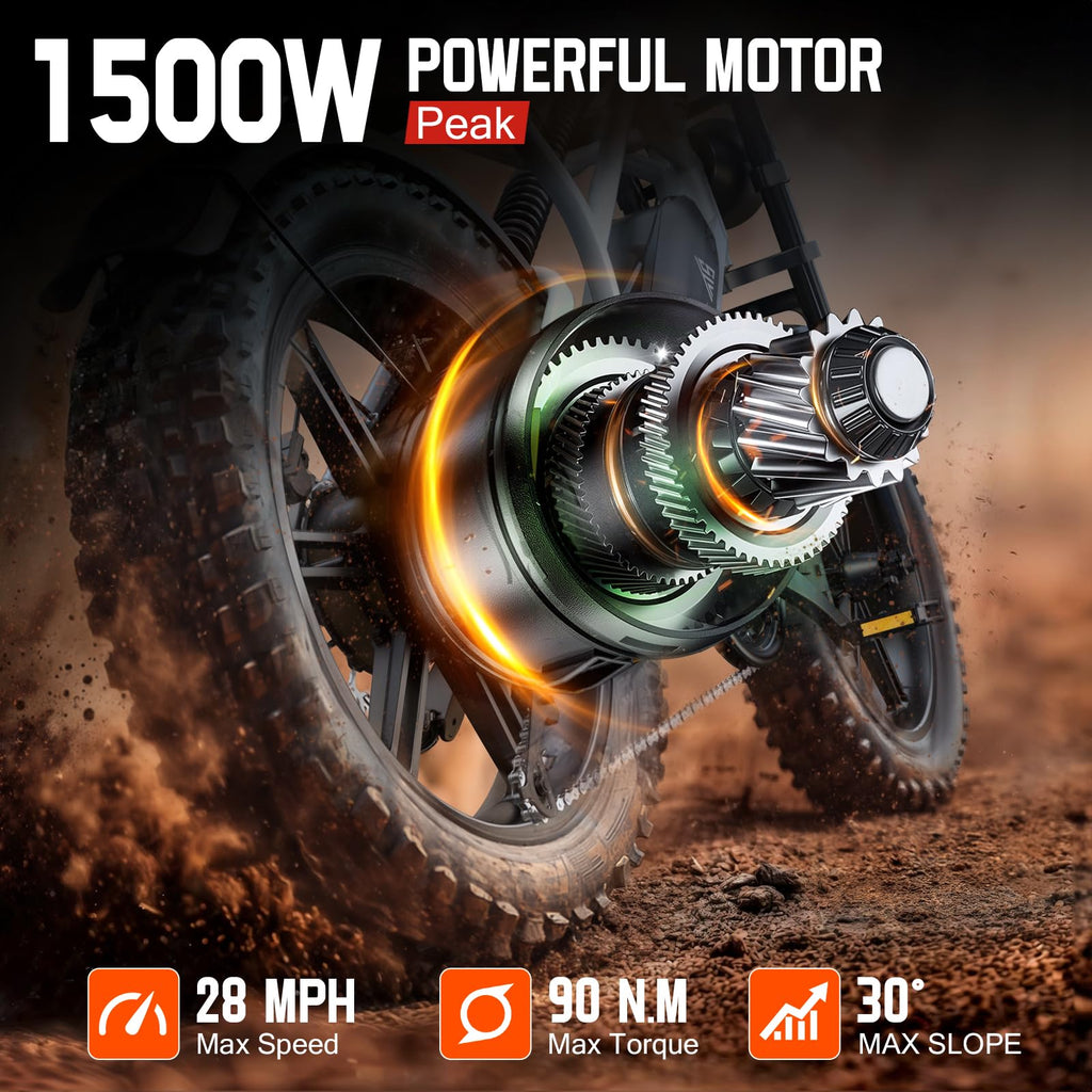 48V 15/25Ah Battery 2000W Peak Motor Electric Bike A3633