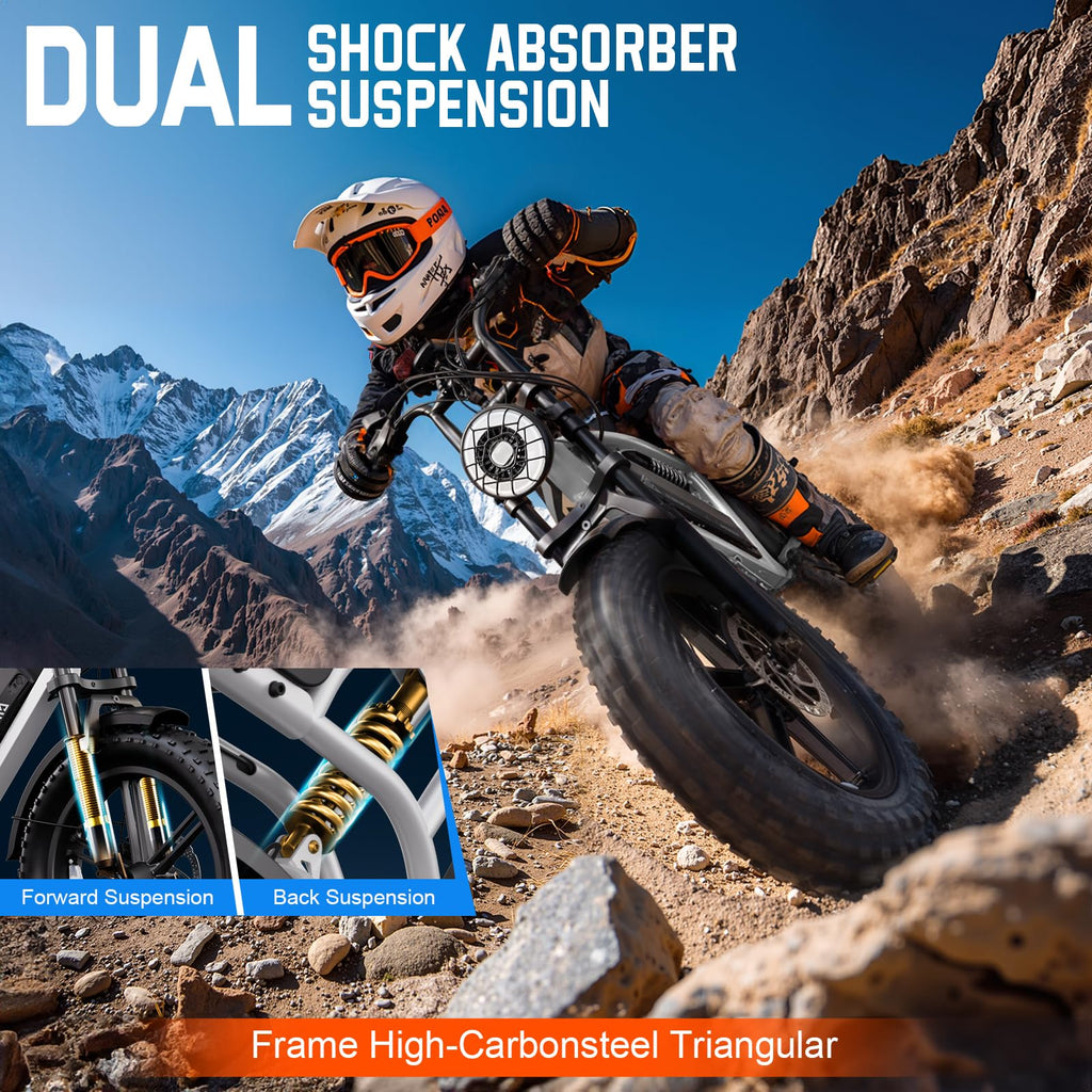 48V 15/25Ah Battery 2000W Peak Motor Electric Bike A3633