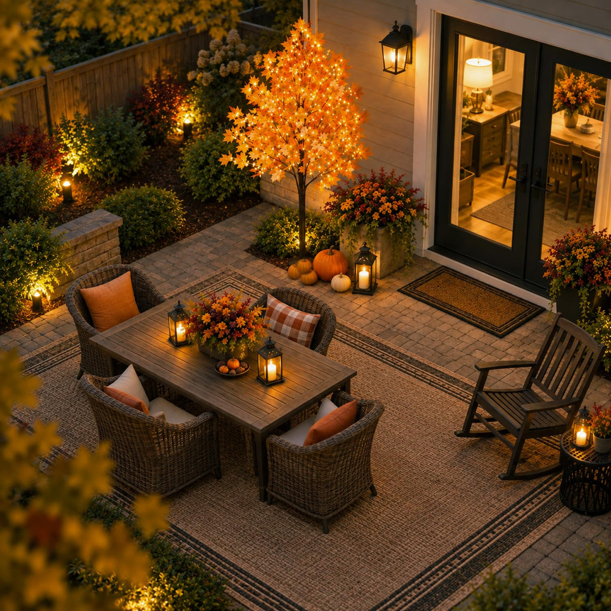 8FT Lighted Maple Tree A575747