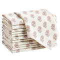 Linen Floral Cloth Napkins Set of 12 R8517