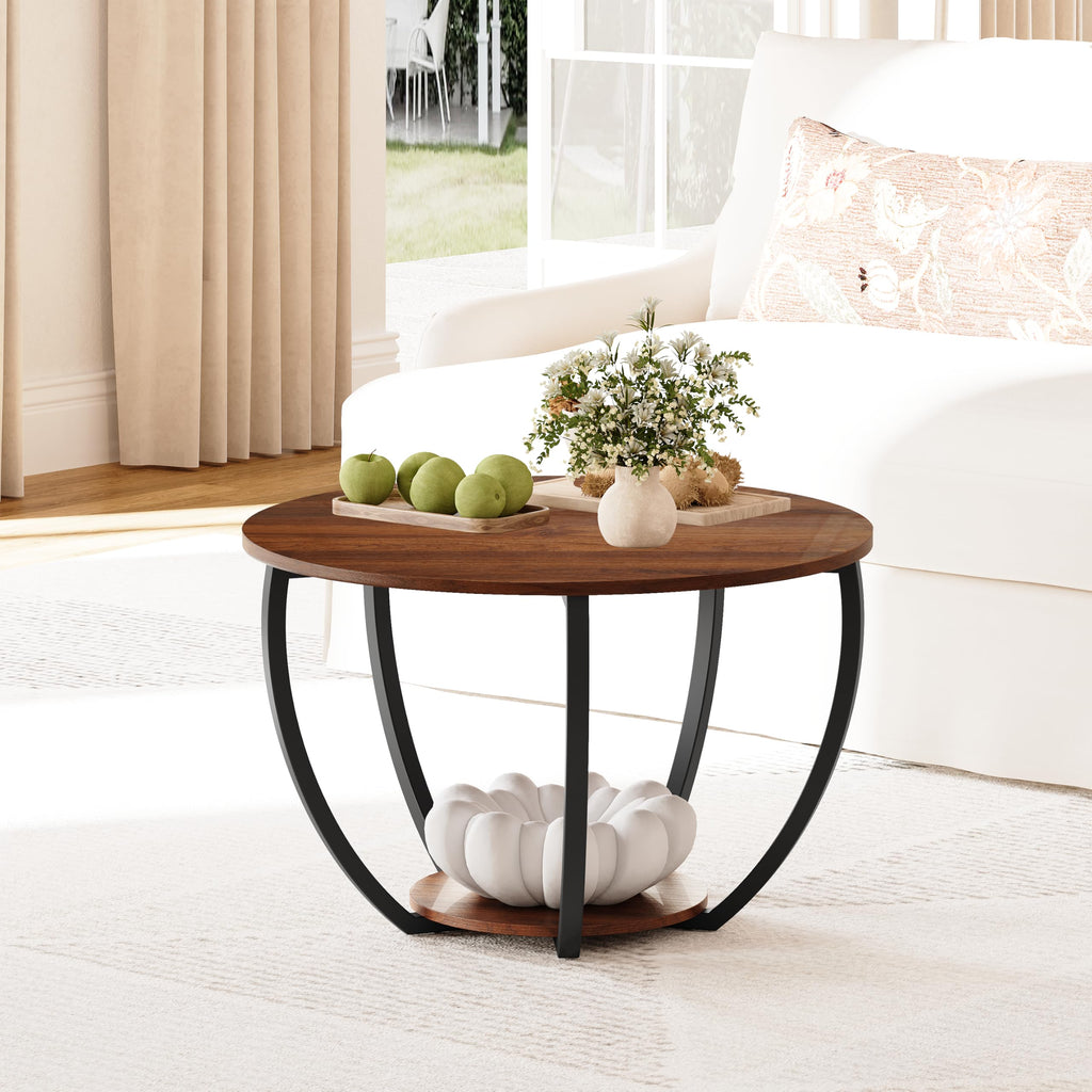 Round Coffee Table with Storage I6818