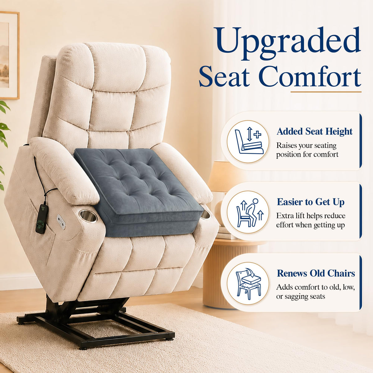 20x20x5 Recliner Seat Cushion Y1312