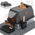 Extra Large Stainless Steel Litter Box with Lid G450