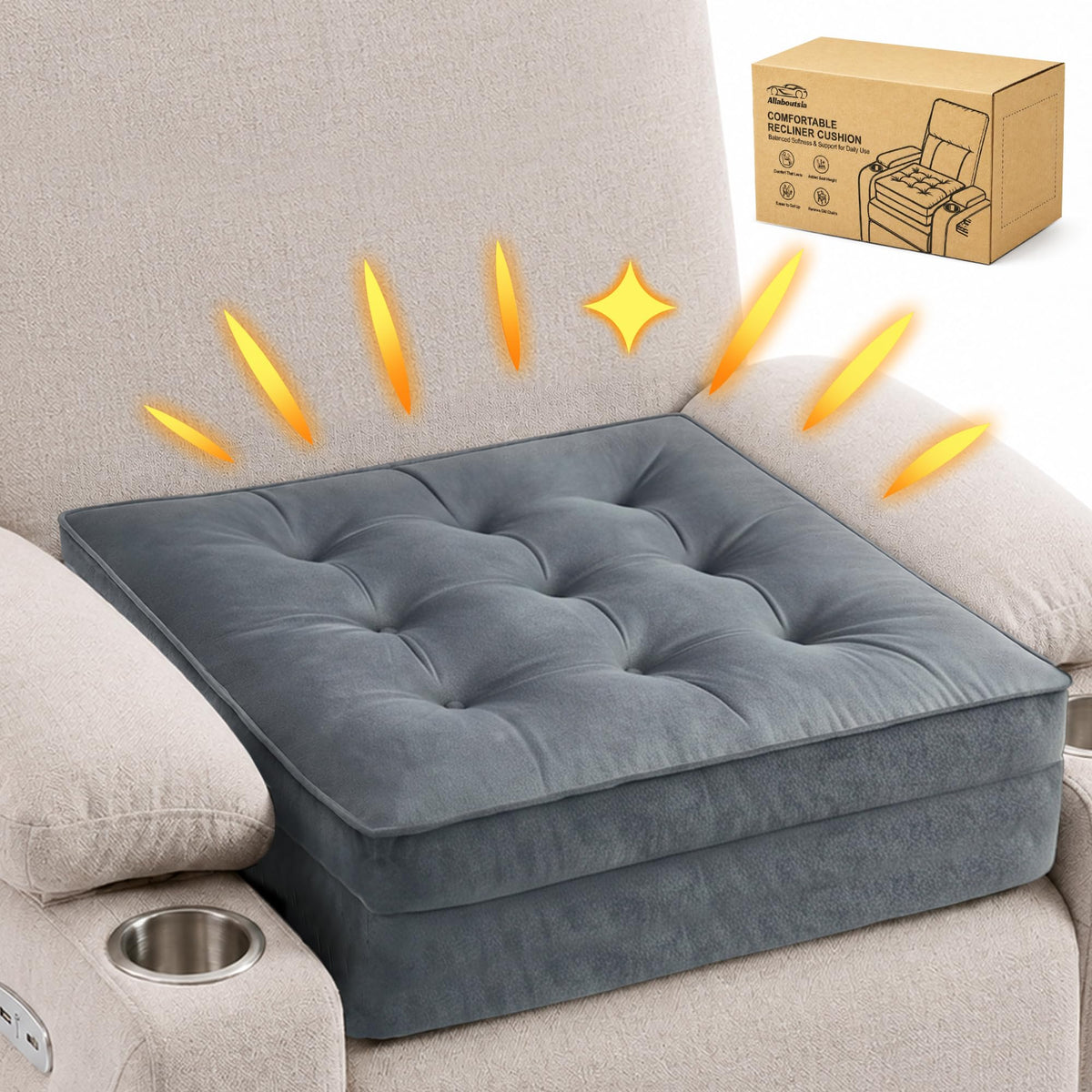 20x20x5 Recliner Seat Cushion Y1312