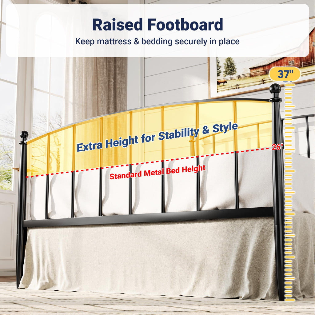 Metal Full Size Platform Bed Frame D22693