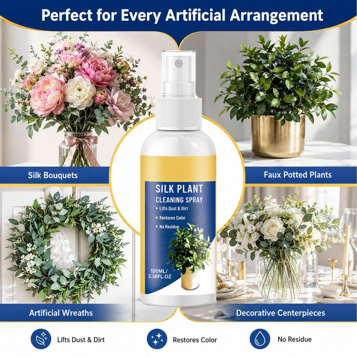 Artificial Flower Cleaning Spray, 9PCS Y5740