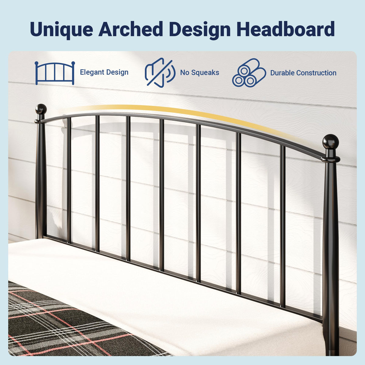 Metal Full Size Platform Bed Frame D22693
