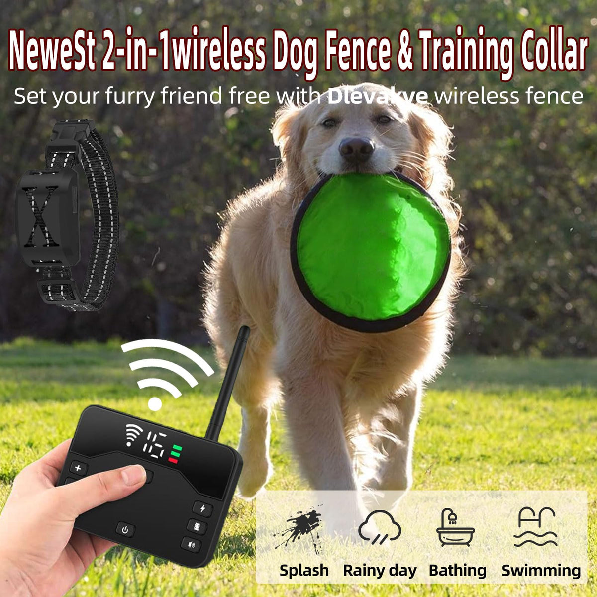 Wireless Electric Dog Fence System 2 Dogs D51295
