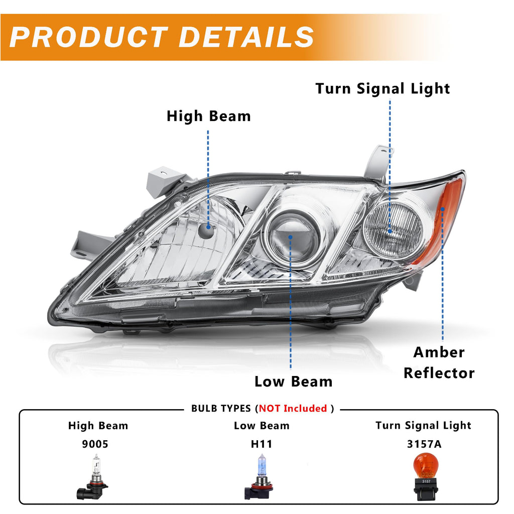 Headlight Assembly for Toyota Camry V597069