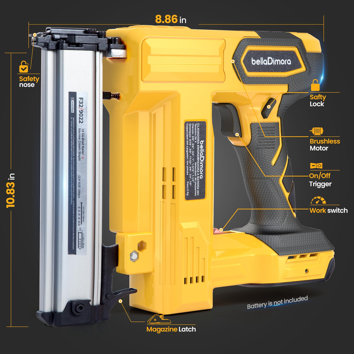 Cordless Brad Nailer Z872