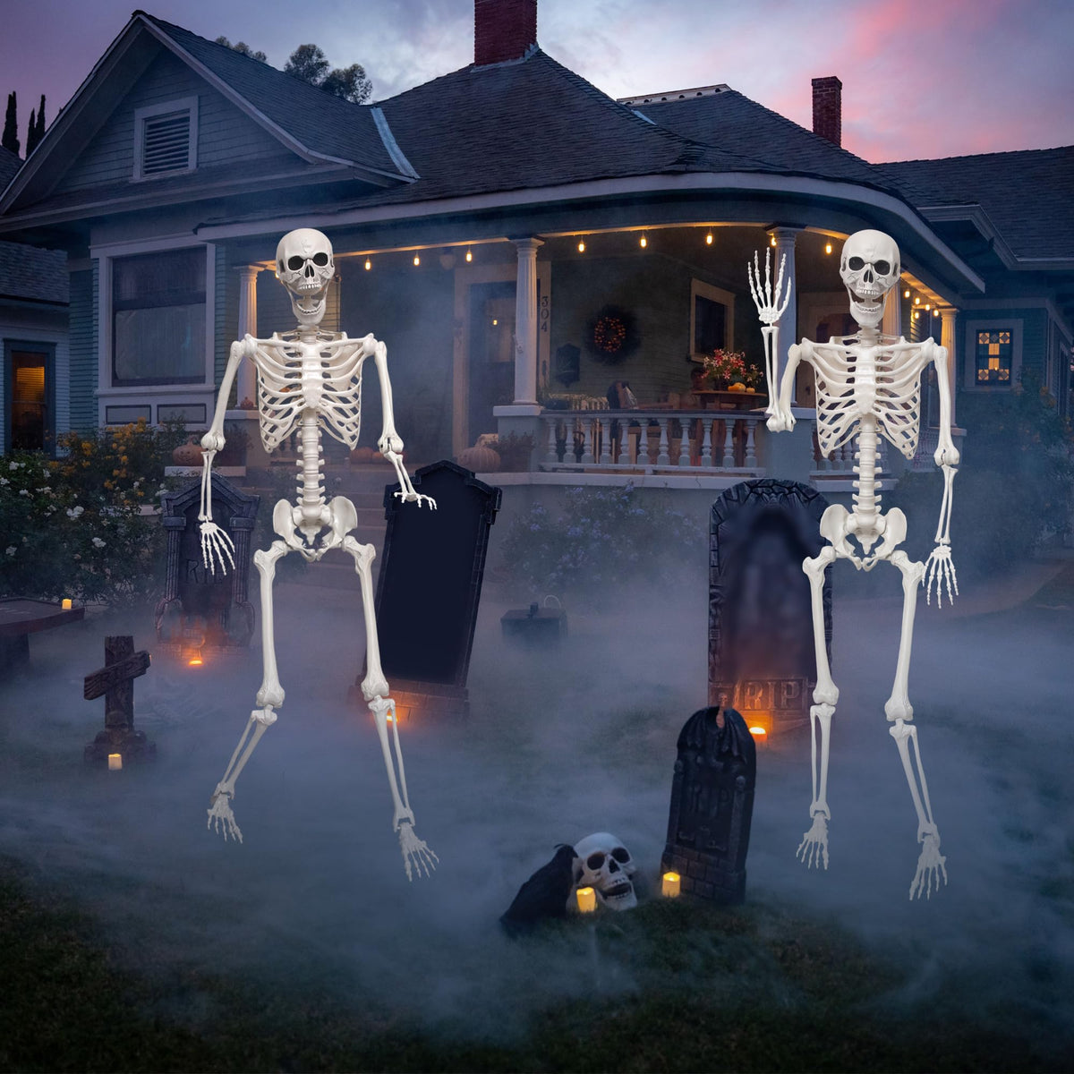 5.4Ft Life Size Skeleton with Movable Joints O8554