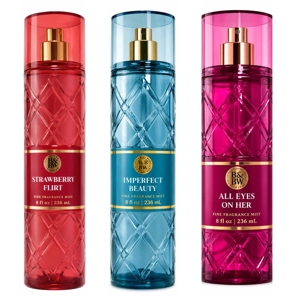 Fine Fragrance Mist 3-Pack 8 oz Body Spray Set Q92314
