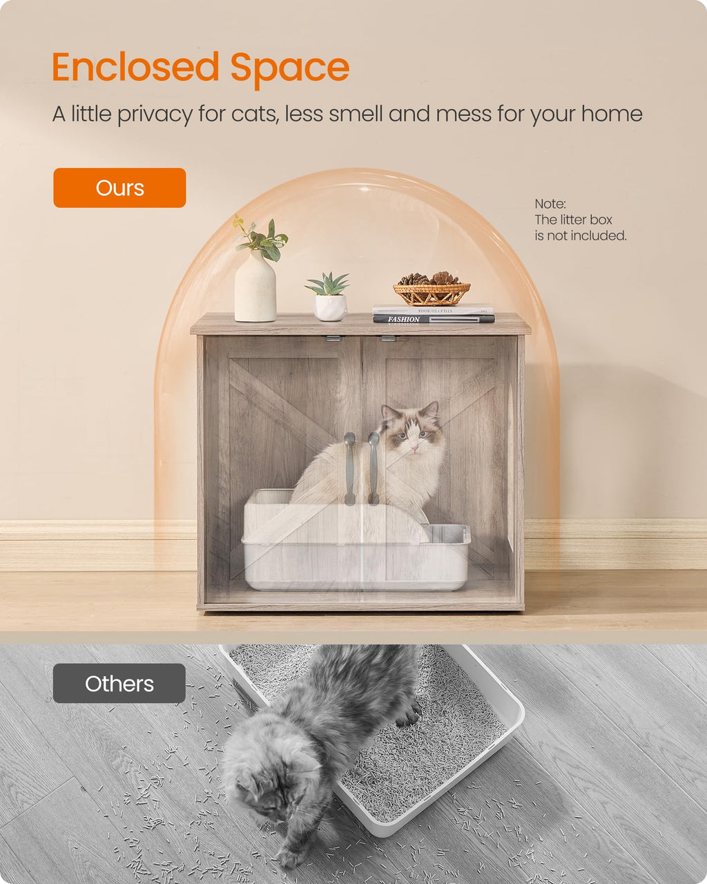 Cat Litter Box Enclosure V45402