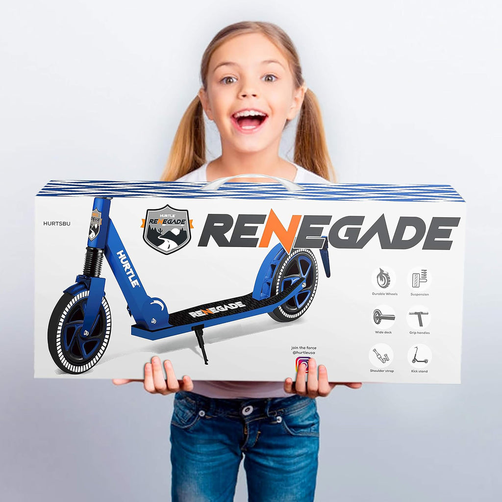 2-Wheel Folding Kick Scooter with Adjustable T-Bar Handlebar W5144