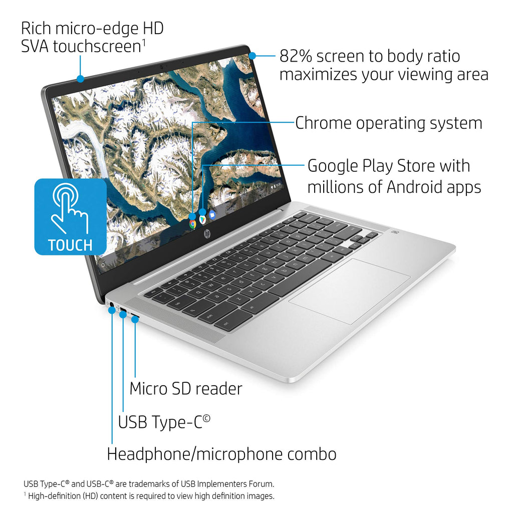 14-inch HD Touchscreen Chromebook Laptop W336