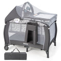 4 in 1 Pack and Play with Bassinet, Changing Table, Storage Basket O5497