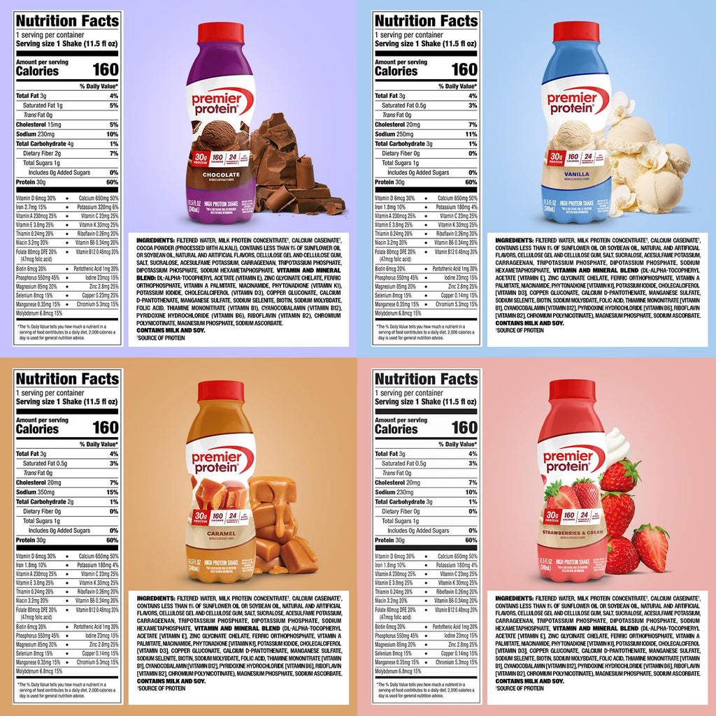 30g High Protein Shake 8 Flavor Variety Pack S74186