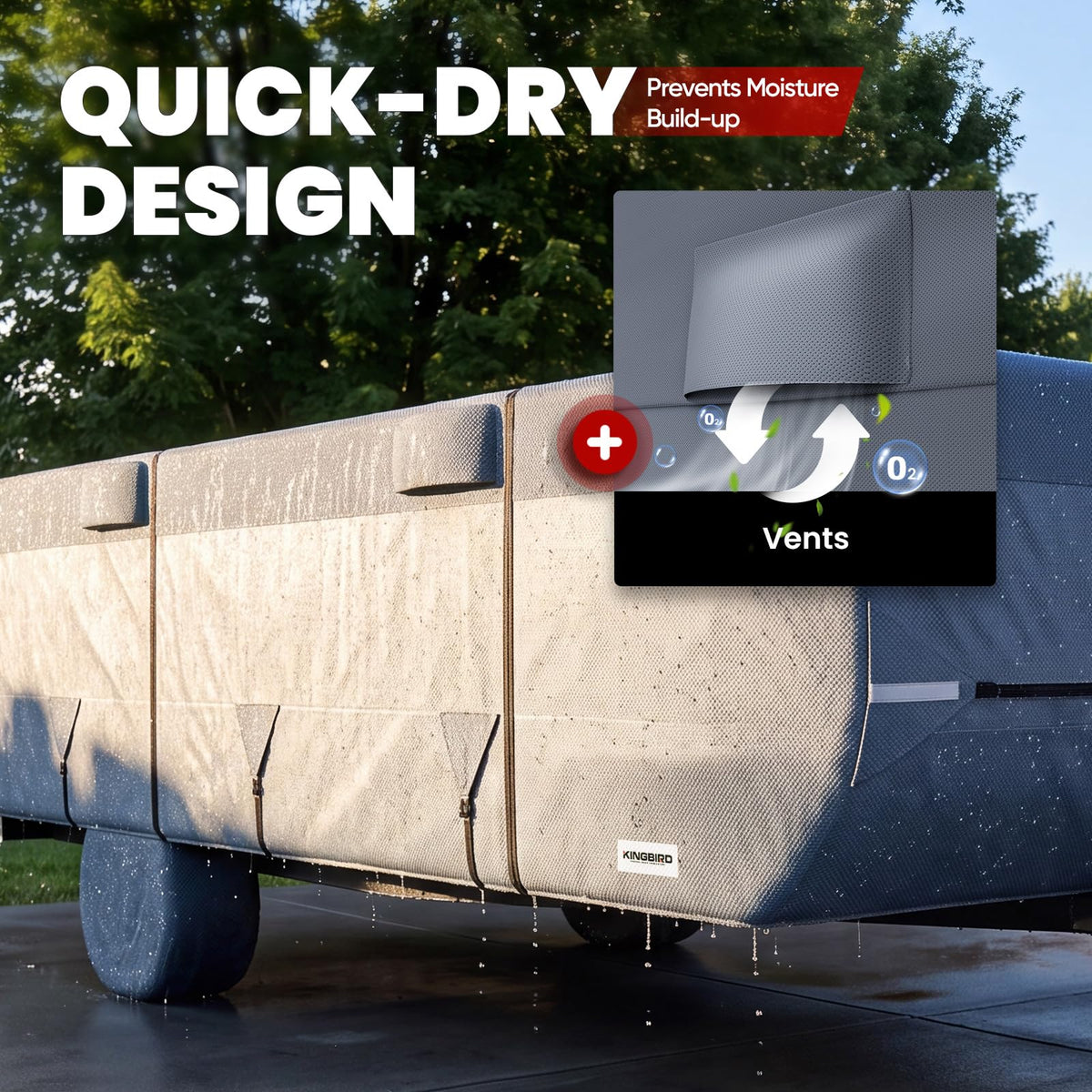 RV Cover Fits 14-16ft Pop Up Folding Campers D284047