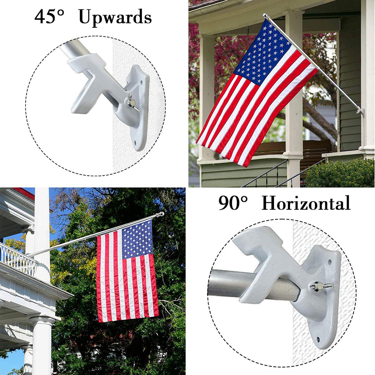 6FT Aluminum Spinning Flag Pole F487