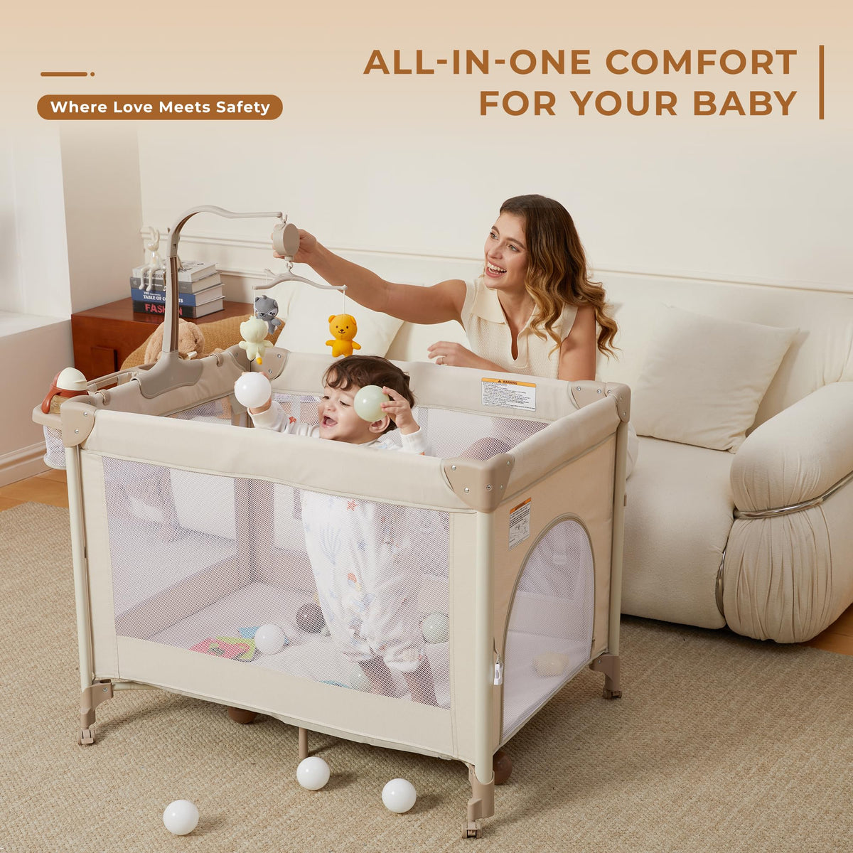 Pack and Play with Baby Bassinet X396