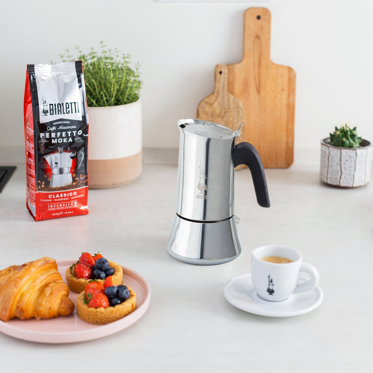 Stainless Steel Stovetop Coffee Maker 6 Cups W85795