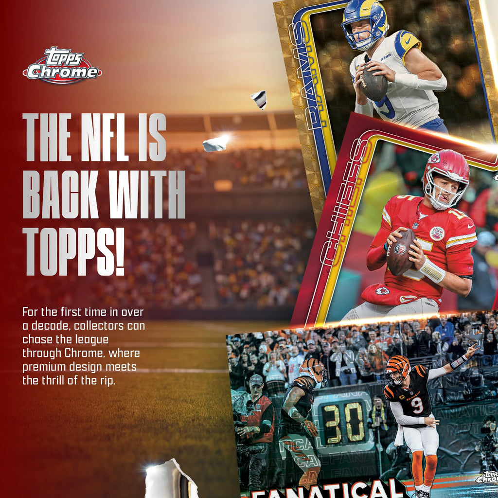 2025 Topps Chrome NFL Football Mega Box I2961