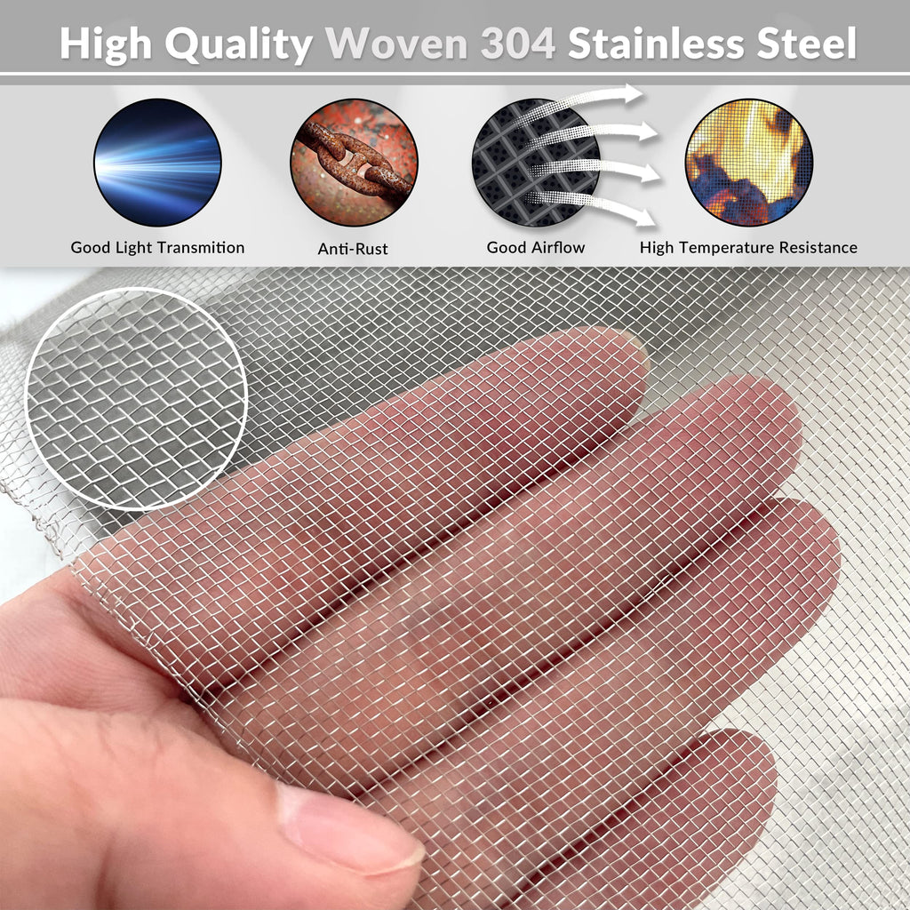 Stainless-Steel Wire Mesh Screen 50"x120" 30 Mesh P979