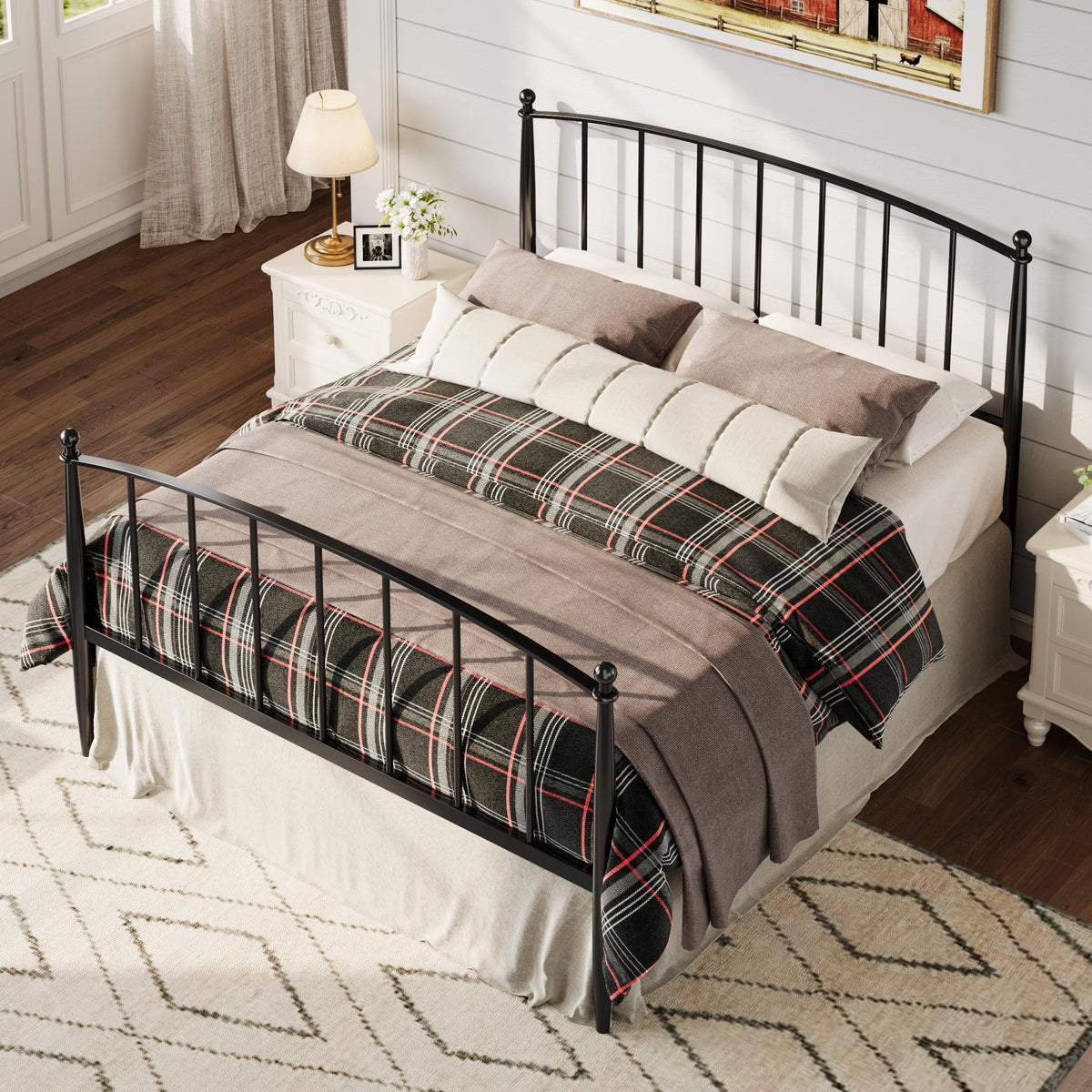 Metal Full Size Platform Bed Frame D22693